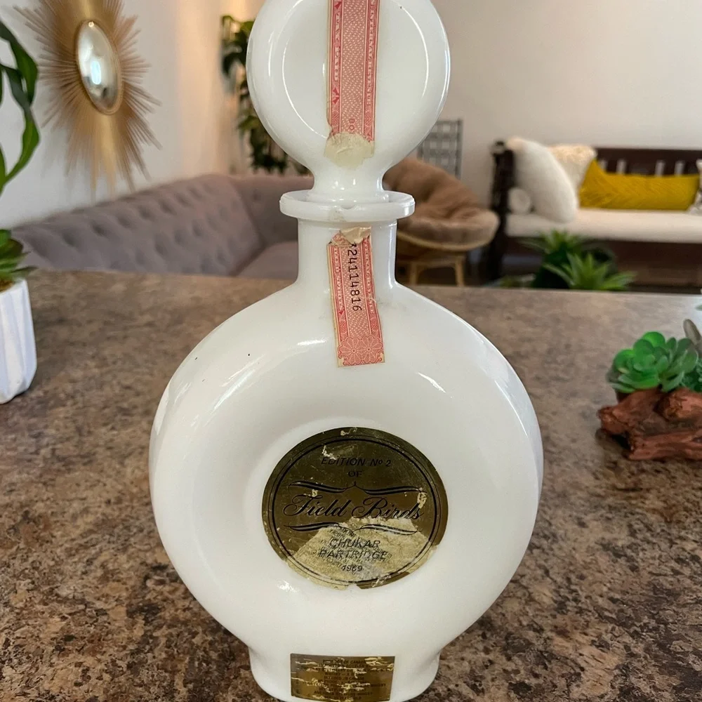 Vintage Field Birds Decanter